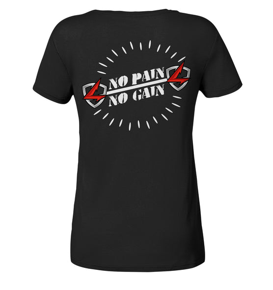Ladies T-Shirt | NO PAIN NO GAIN - Back Print